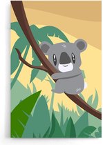 Walljar - Klimmende Koala - Muurdecoratie - Poster