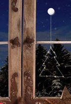 Polarlite LED-raamhanger Kerstboom Warmwit LED Transparant