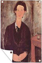Tuinposter - Tuindoek - Tuinposters buiten - Chaim Soutine - Schilderij van Amedeo Modigliani - 80x120 cm - Tuin