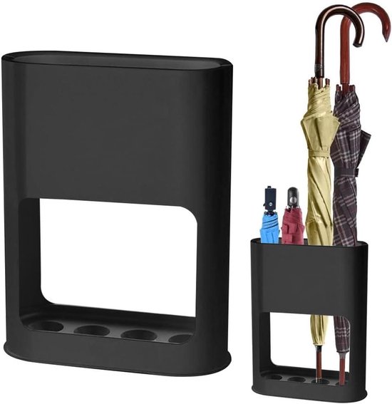 Paraplubak Ijzeren Paraplubak Paraplurek Parapluhouder Kan 16 Lange En Korte Paraplu's Houden Grote Capaciteit Hotel Paraplustandaard Binnen (Color : Black, Size : 42 * 22 * 60cm