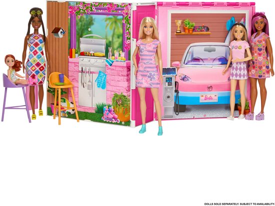 Barbie 65 jaar Vakantiehuis - Barbiepop - Barbiehuis