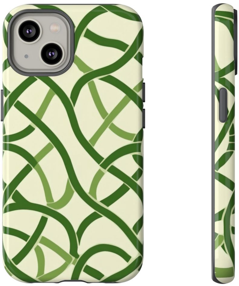 Groen Keltisch Knoopmotief – Telefoonhoesje Geschikt voor iPhone 14