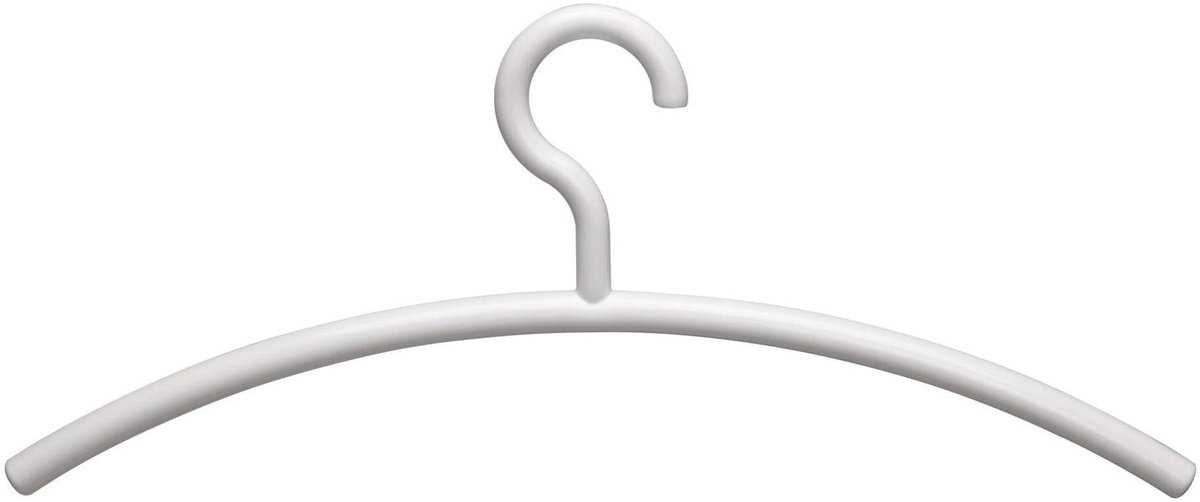 MAUL Kleerhanger 45,5 cm - wit - kunststof - 5 stuks - 45.5 x 1.6 x 19 cm