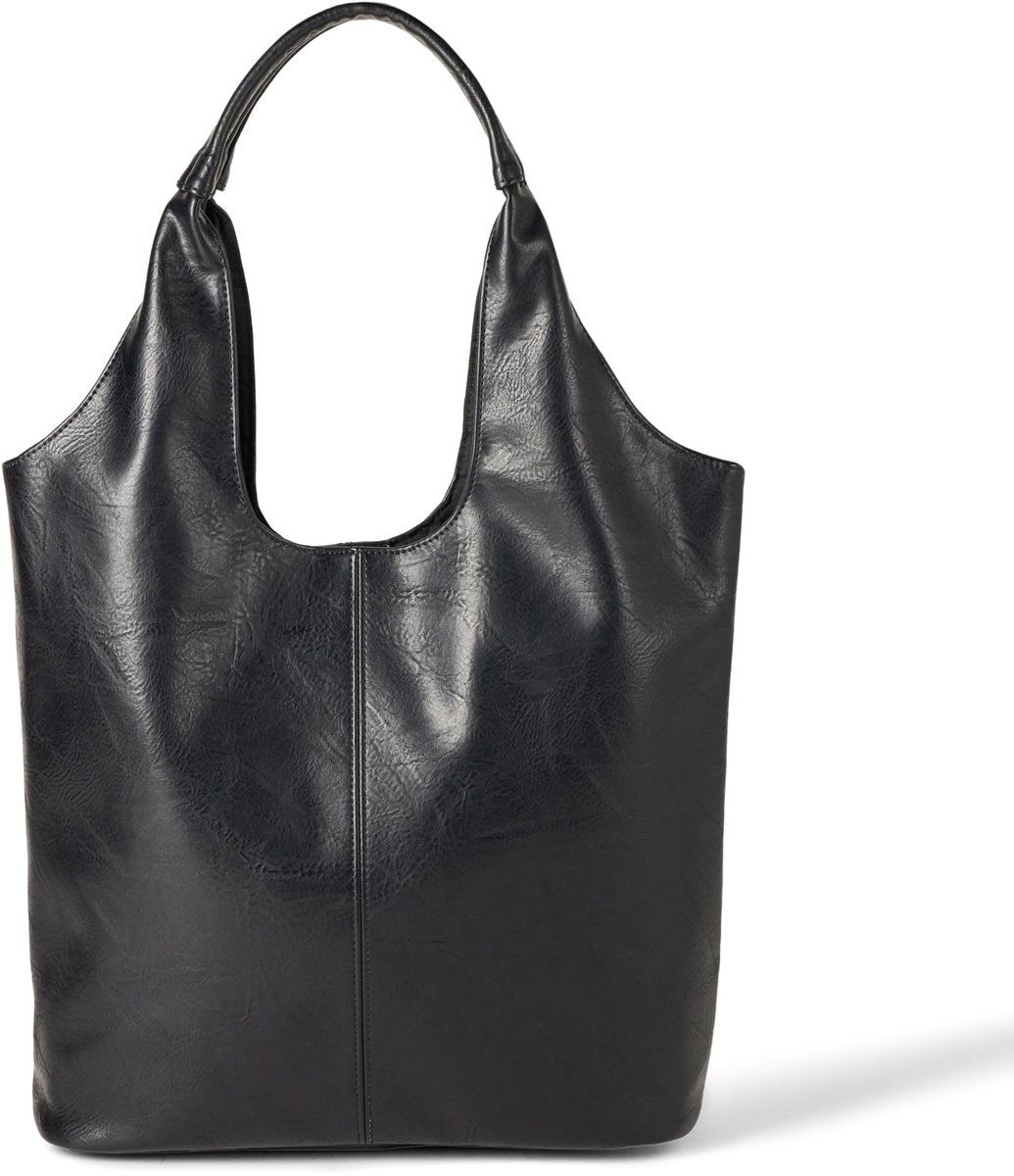 De Drop Morgan zachte hobo-tas, zwart, één maat