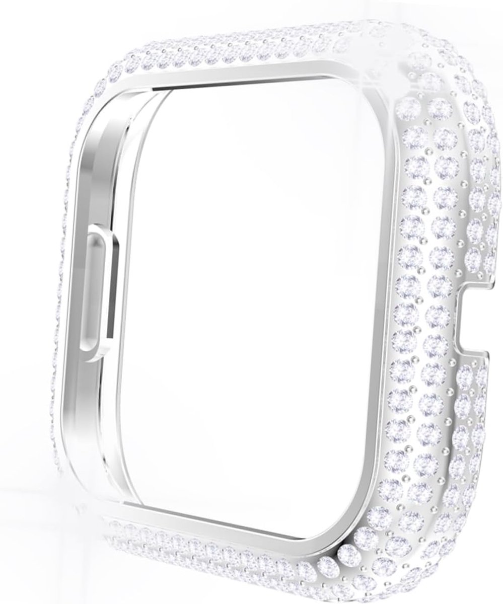 1 stuk diamantbehuizing horloges - smartwatch-bescherming - bling bumper voor horloge - volledige boor strass cover
