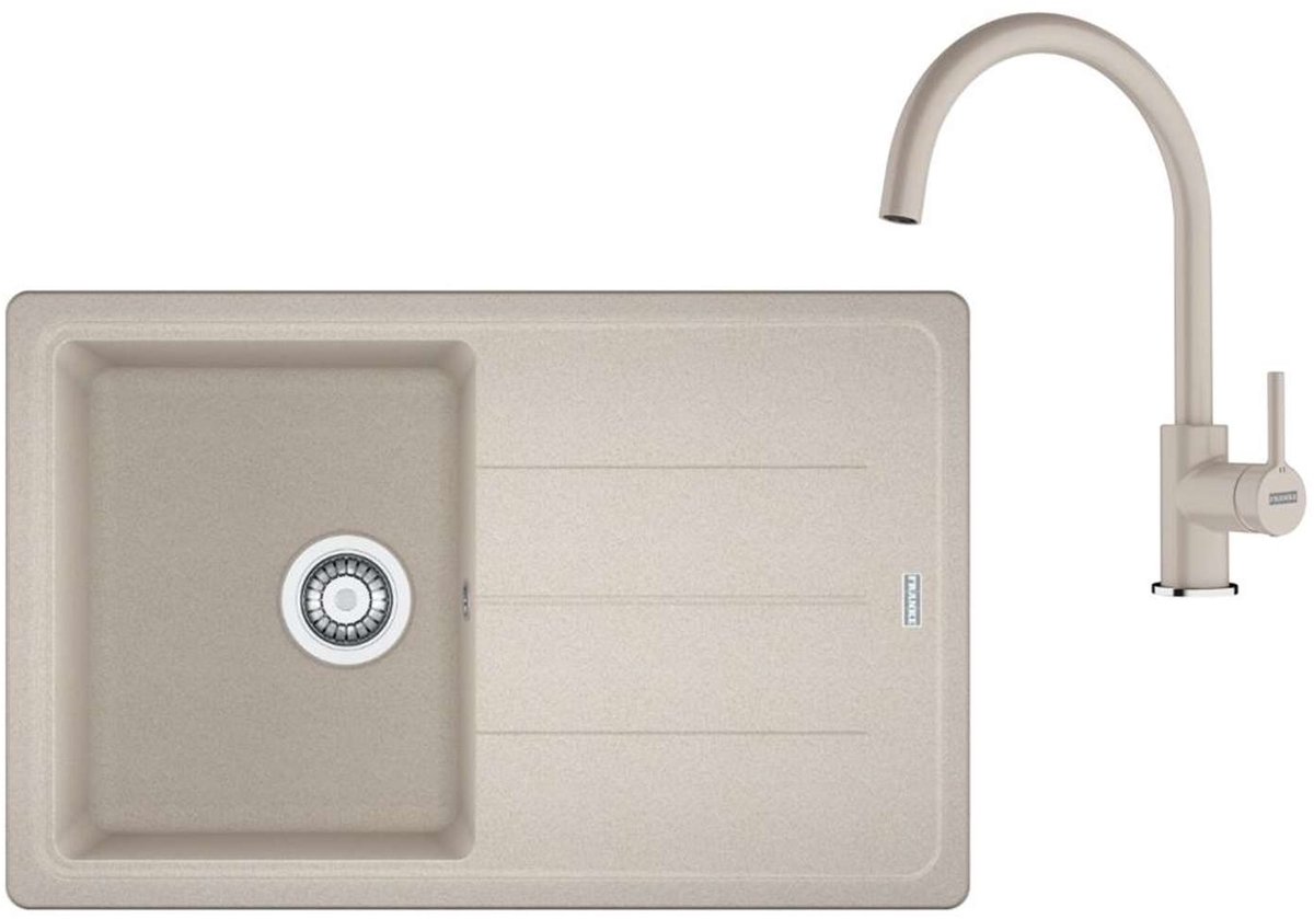Franke Sets - Keukenset G279SA, fragraniet spoelbak BFG 611-78 en keukenkraan FC 6018.082, sahara 114.0700.808