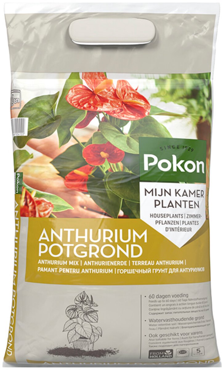 Pokon RHP Anthurium Potgrond Anthurium - 5 x 5 liter - Voordeelverpakking