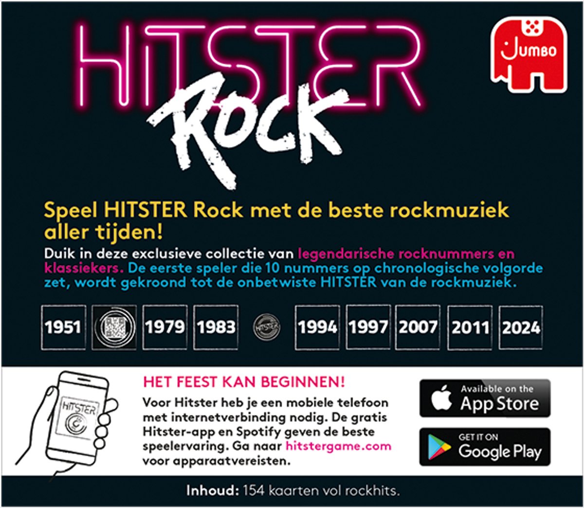 Jumbo - Hitster – Rock - Uitbreidingsset - Partyspel - Actiespel - Muziekspel voor volwassenen - 16+ jaar — afbeelding 5