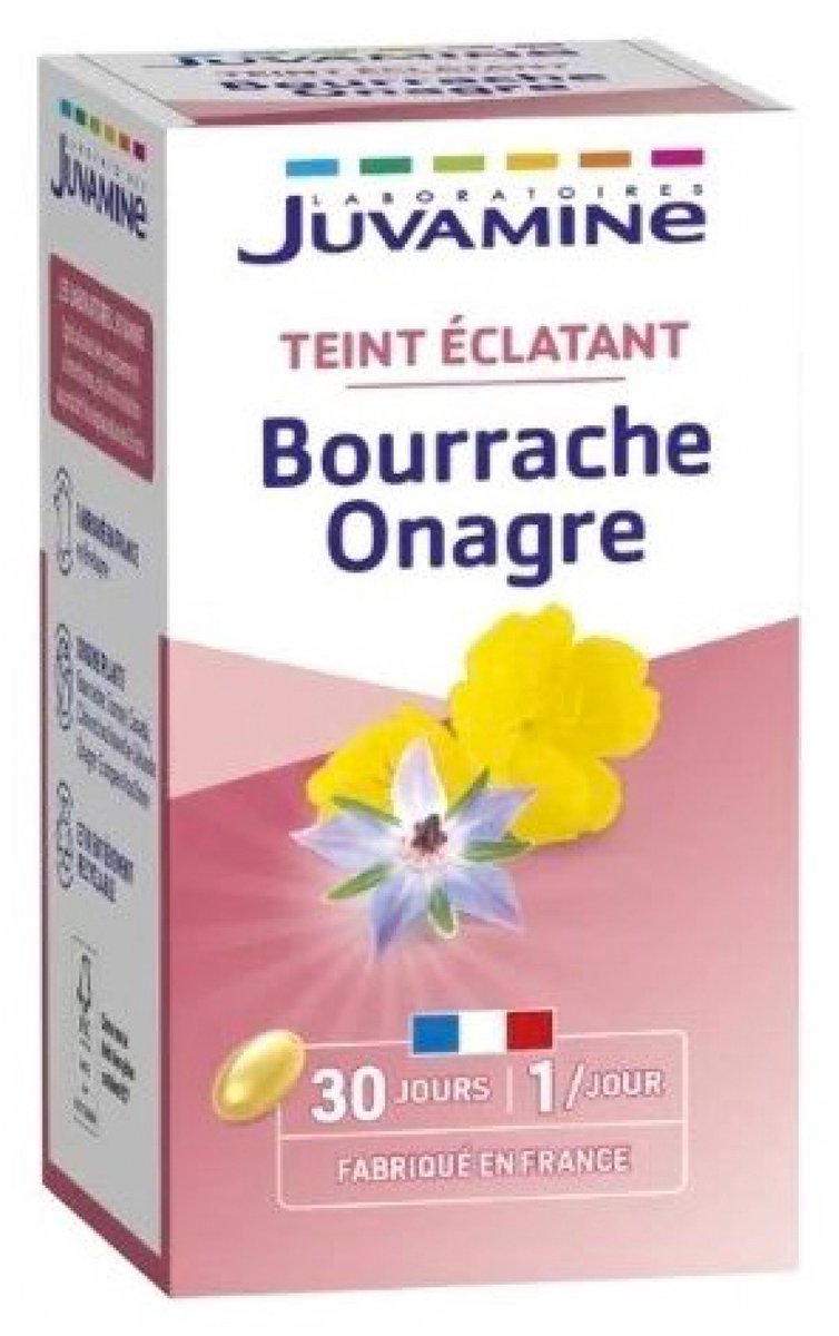 Goedkoopste Juvamine Borage Teunisbloem 30 Capsules