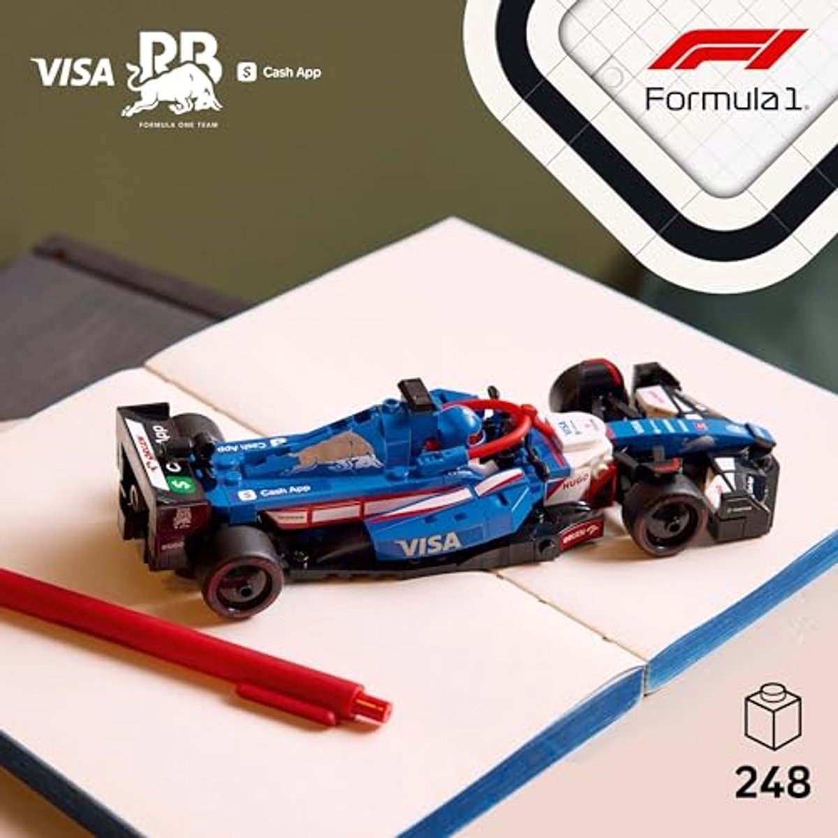 LEGO Speed Champions Visa Cash App RB VCARB 01 F1 racewagen Set - 77246 — afbeelding 11