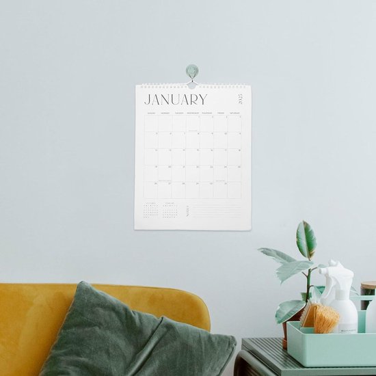 Calendrier Mural 2026 - 18 Mois (janvier 2026 à Juin 2027), Format 43x30,5 Cm - Pour Bureau, Frigo, Cadeau Bureau/mariage