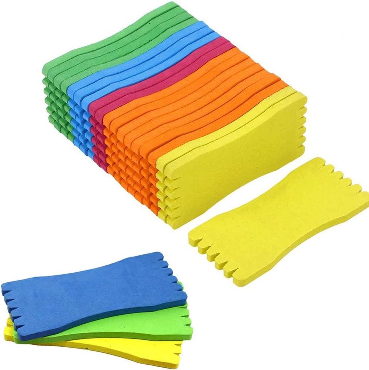 Allecto Plus - Foam vislijn omwikkelbord voor het bewaren van vislijn - 30 stuks - 6 x 13 cm - Foamplaat voor visaccessoires
