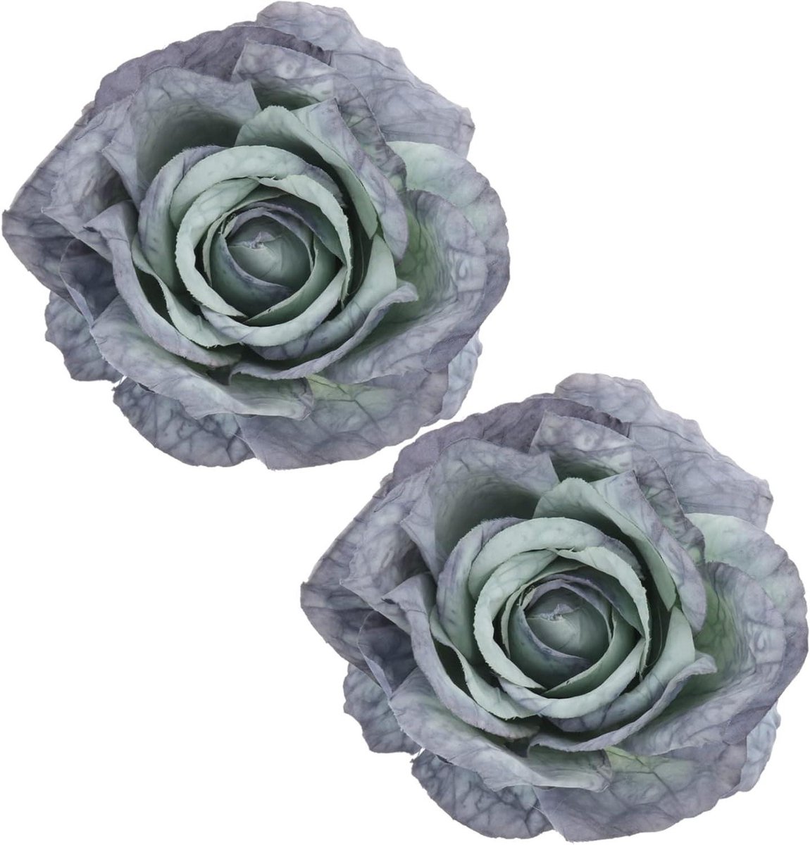 Blauwe bloem gordijnband met 2 clips - Makkelijk te installeren - Decoratieve accessoires voor gordijnen - Huis en hotel gebruik
