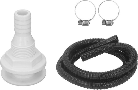 2 Stuks RVS Zwart - Installatiekit - voor aan de muur gemonteerde badkamerkraan