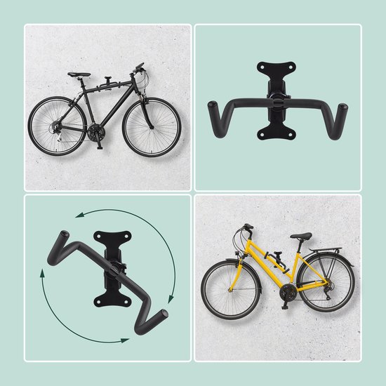 fiets ophangsysteem - tot 50 kg - draaibaar - muurbeugel van Fiets. — afbeelding 4