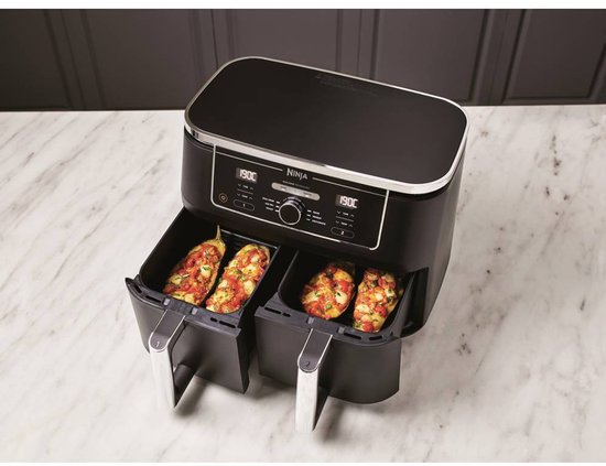 Ninja Dubbele Airfryer XXL - 9.5 Liter - 2020 Model - Dual Zone Technologie - AF400EU