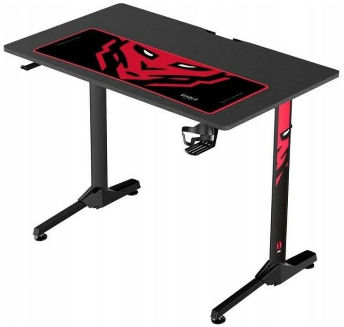 DIABLO CHAIRS - Gaming Bureau X-MATE 1000 met een bekerhouder - breedte 100cm - Zwart