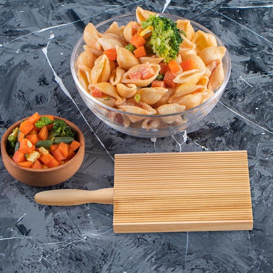 Wooden Gnocchi Pasta Shelf - Cavatelli Pasta Maker Board for Homemade Macaroni - Pasta Rack for Kitchen - Home Pasta Machine van Topolek — afbeelding 5