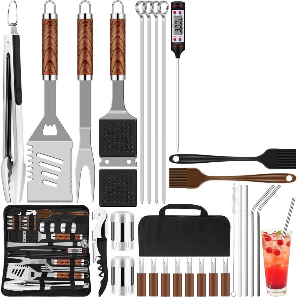 MKSS® Bbq Gereedschap - Accesoires - Borstel - Thuis Pakket
