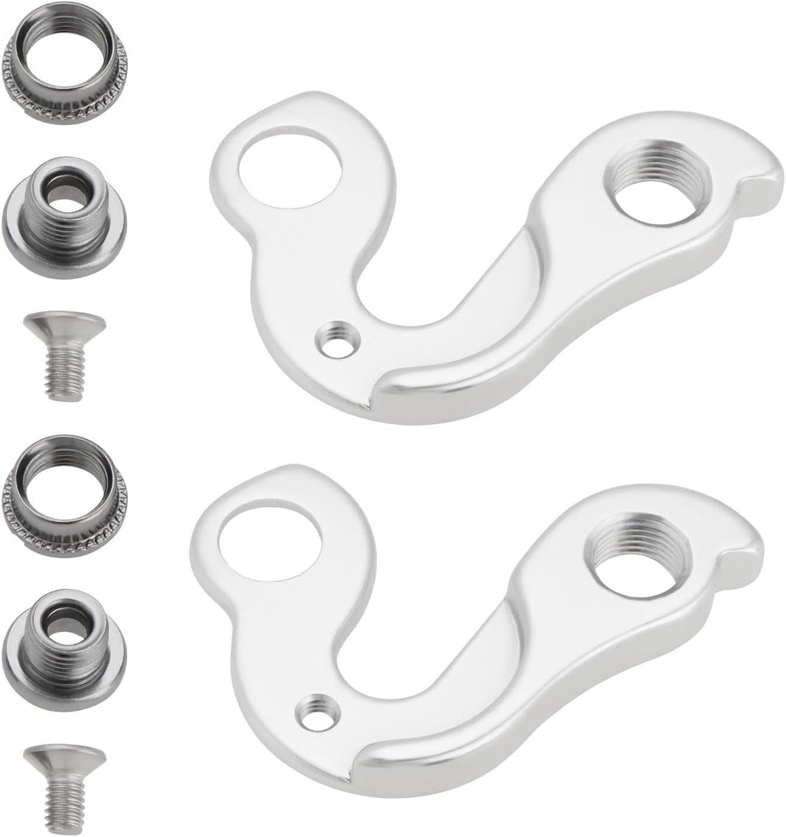 Allecto Plus - Derailleurhaak voor fiets | Metaal achterderailleurhaak | Geschikt voor FELT fietsen | Zilverkleurig | Fietsaccessoires | GH-090-model