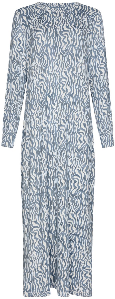 Pastunette Blue Mirage - Lang Nachthemd - Blauw - Fleece