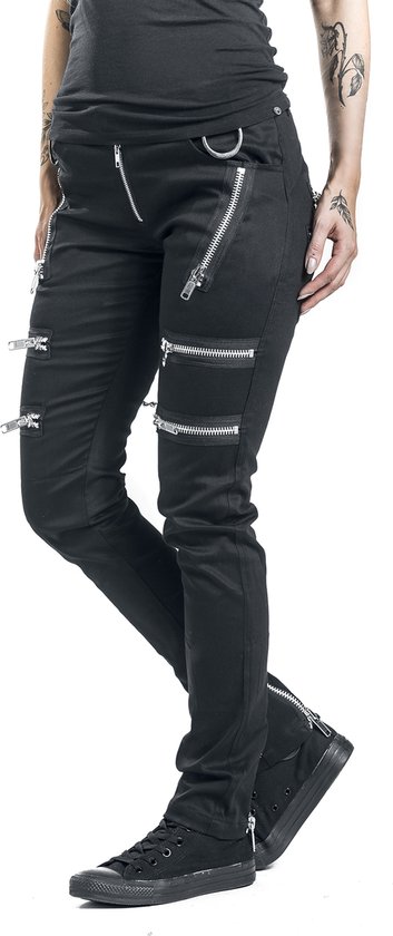 Jean noir Gothicana à fermeture éclair - Femme - W32L34