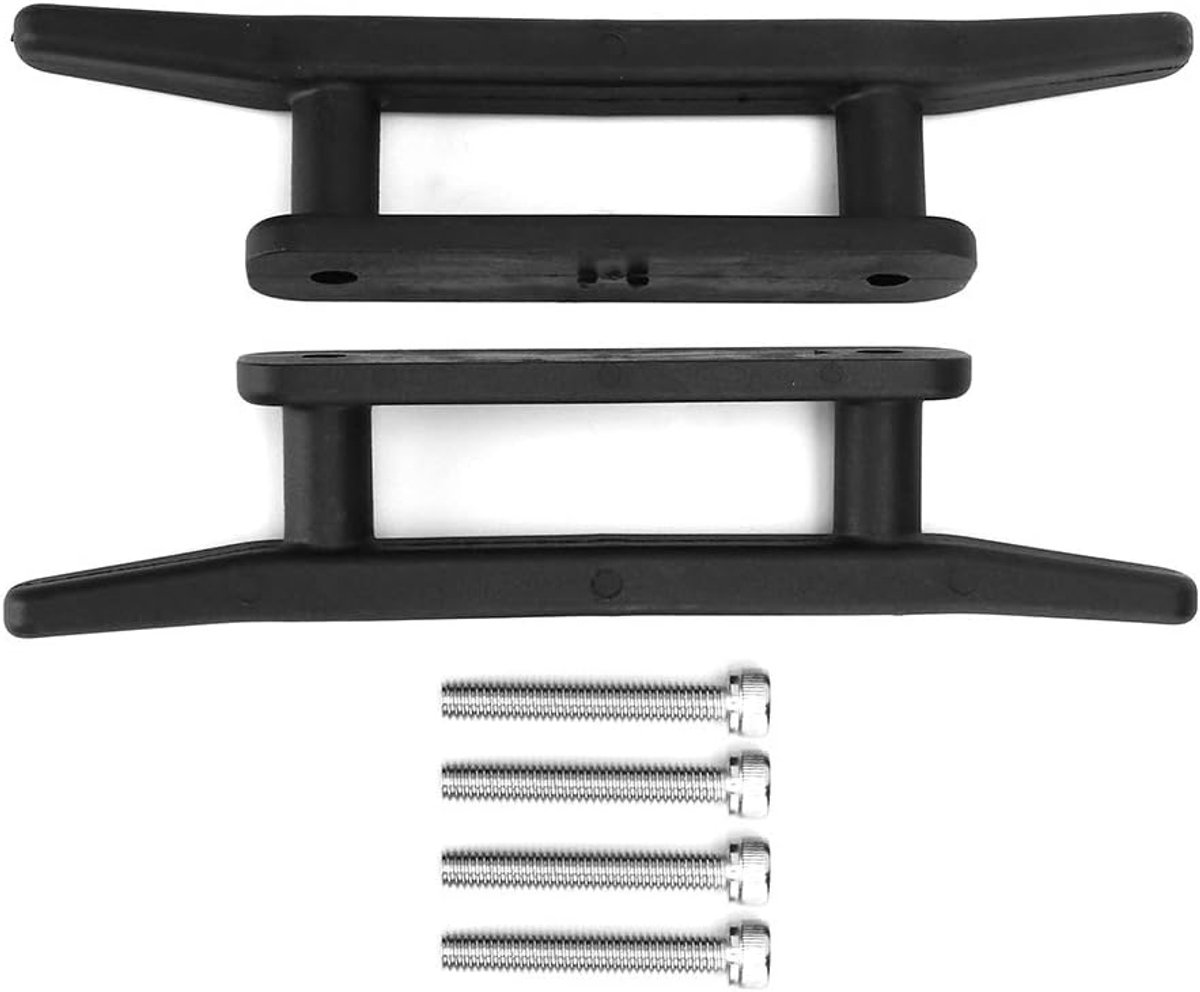 ABS Marine Mooring Anker Deck Cleat met Schroeven - Kajak Boot Kano Accessoires - Zwart .