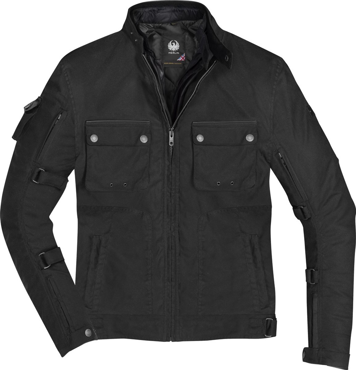 Merlin Nomad D3O Explorer Zwart Textiele Motorjas - Jas