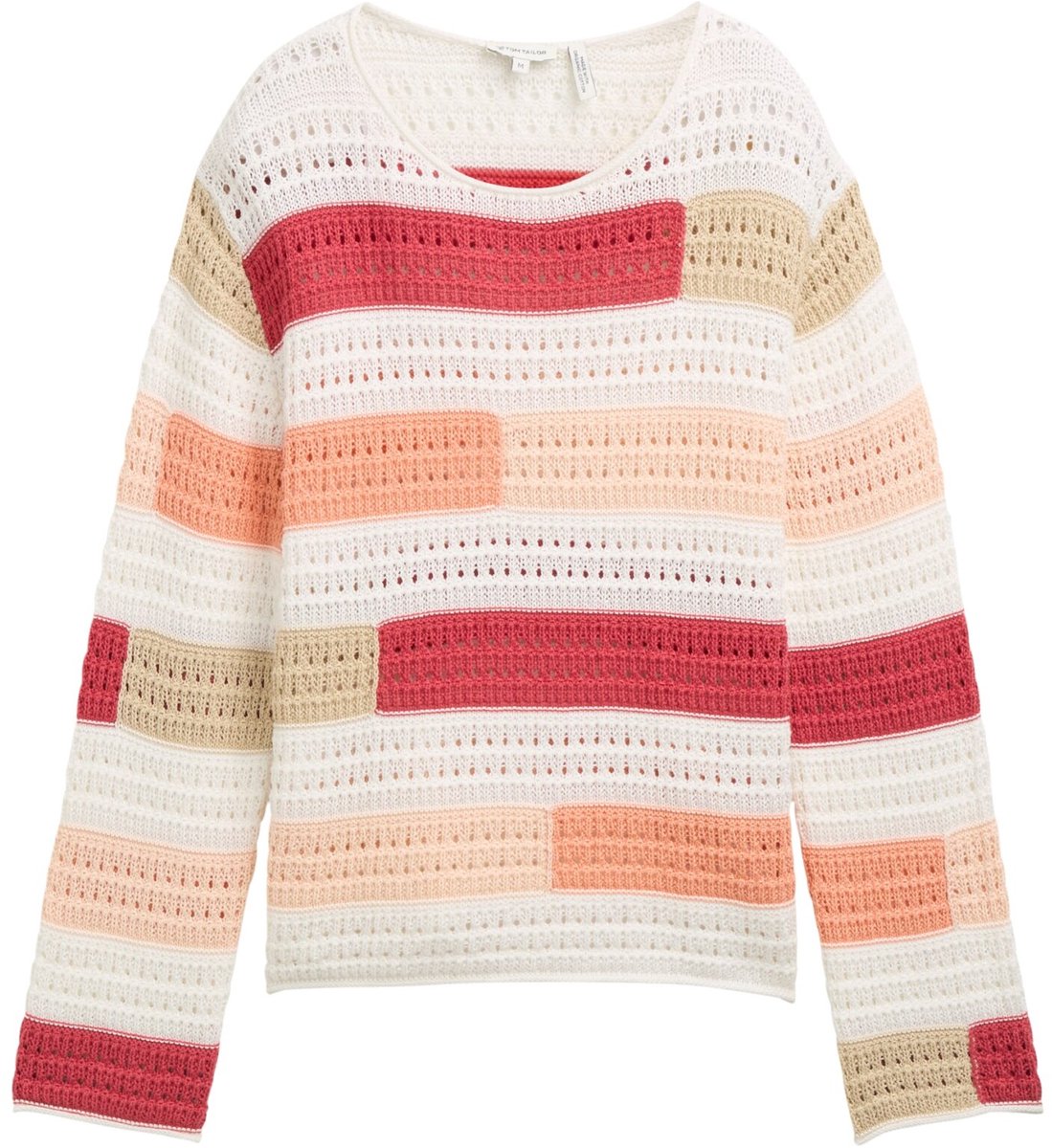 Tom Tailor - Pull - Maat S - Vrouwen - Rood - katoen