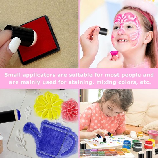 20 Pcs Sponge Finger - Multi Function Finger Sponge - Painting Finger Stamp - Kleur voor DIY - Stencils - Schilderen - Kaarten Maken — afbeelding 3