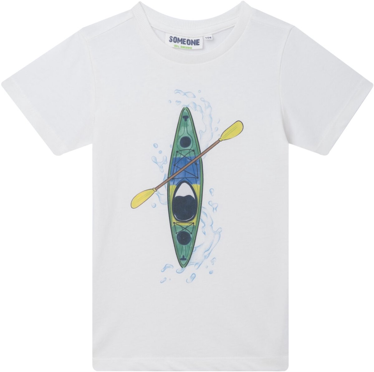 Someone - T-shirt - Maat 110 - Jongens - wit -
