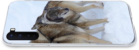 OnePlus Nord - Loup - Europe - Neige - Coque de téléphone en Siliconen