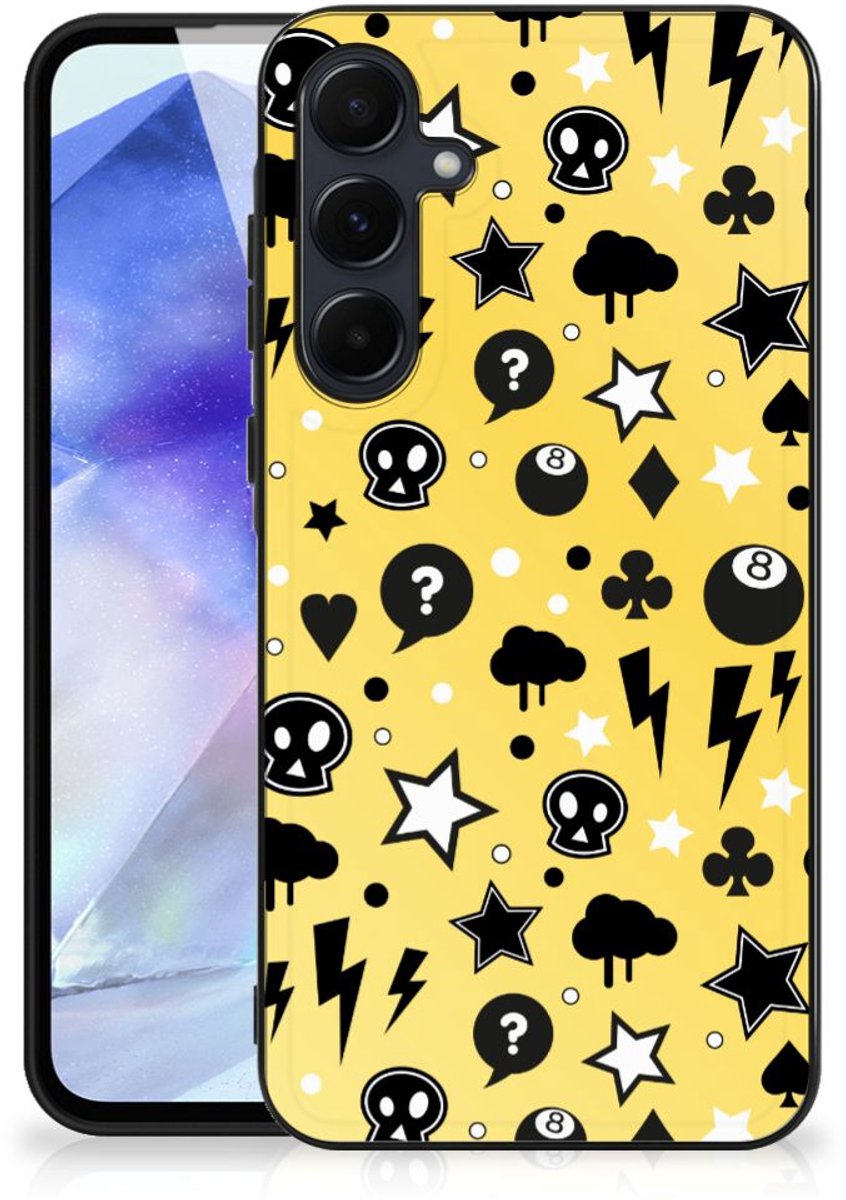 Telefoonhoesje Samsung Galaxy A55 Punk Geel