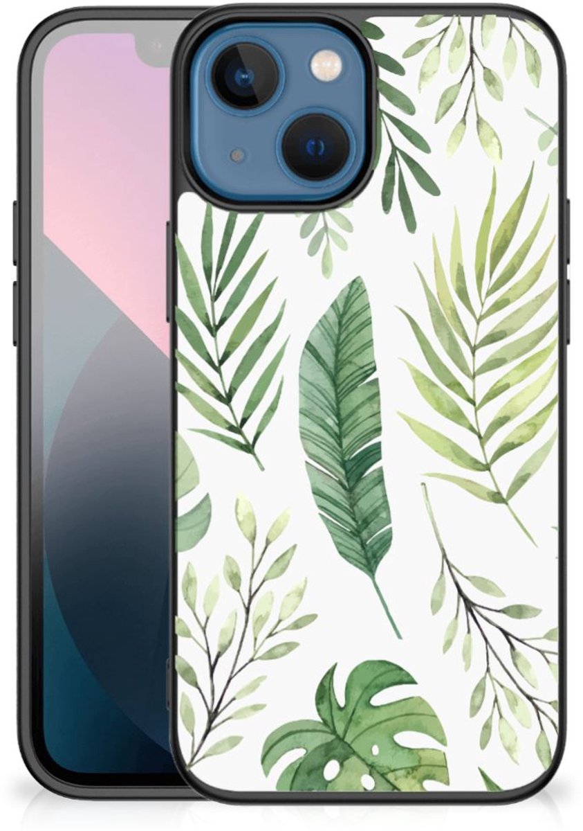 Apple iPhone 13 mini Bloemen Hoesje Leaves