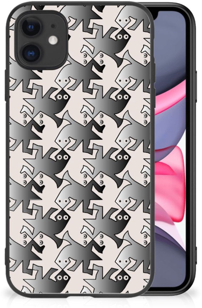 iPhone 11 Dierenprint Telefoonhoesje Salamander Grey