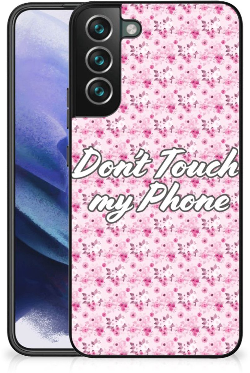 Samsung Galaxy S22 Plus Telefoon Hoesje Flowers Pink DTMP