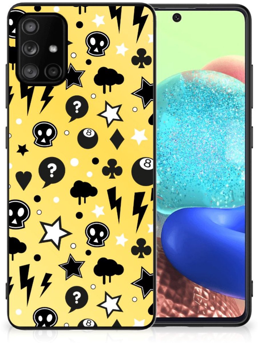 Telefoonhoesje Samsung Galaxy A71 Punk Geel