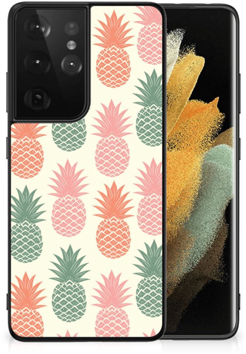 Samsung Galaxy S21 Ultra Back Cover Hoesje Ananas