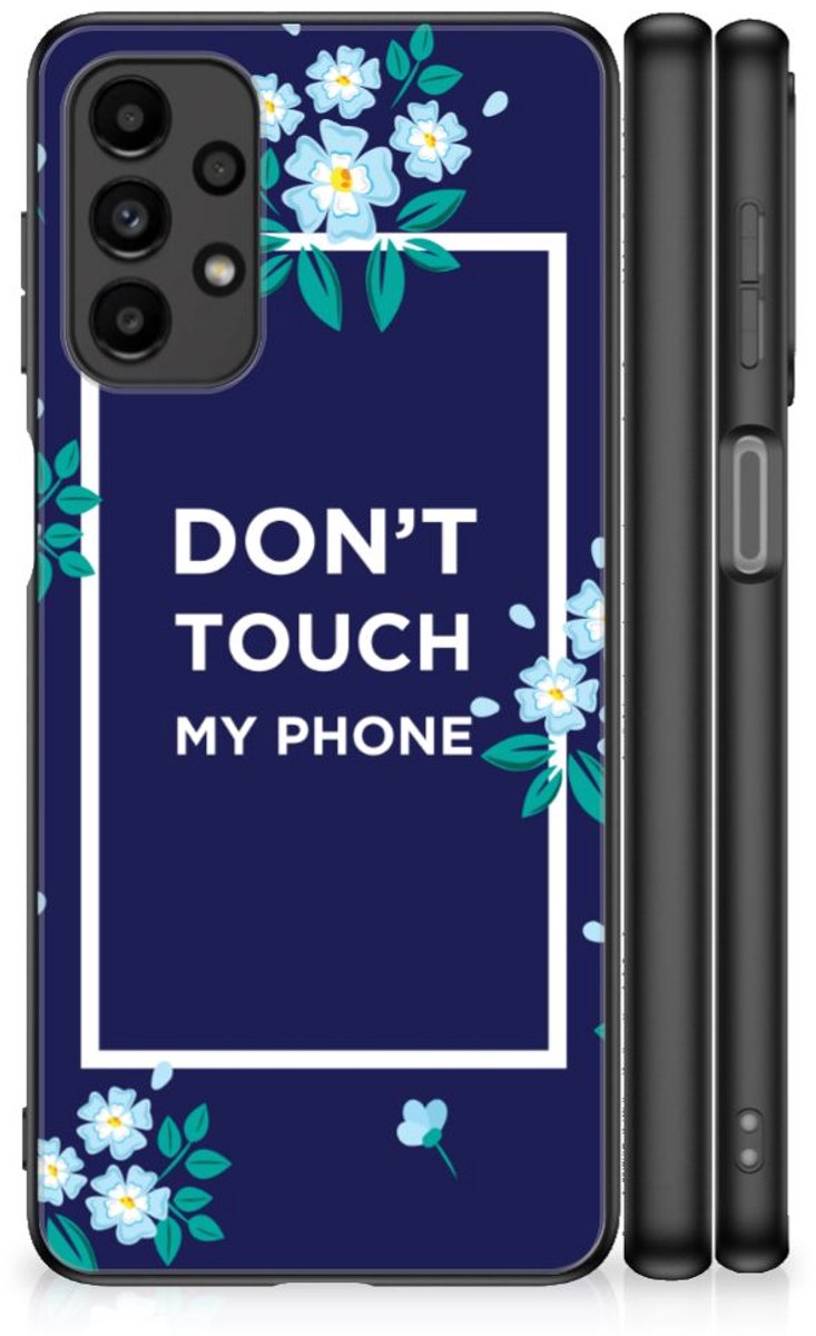 Samsung Galaxy A13 4G Telefoon Hoesje Flowers Blue DTMP