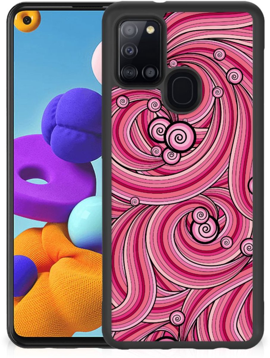 Samsung Galaxy A21s Case Swirl Pink