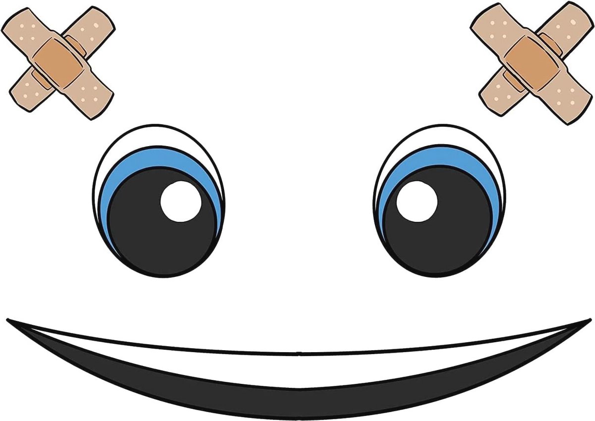 Sticker Gezicht Ogen voor Robotstofzuiger en Dweilrobot - Decoratieve Stickerset
