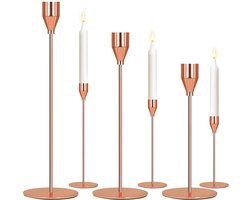 Ibenzoa® Elegante Metalen Kaarsenhouder Set voor Diverse Decoratieve Gebruiken in Huis en Feestlocaties