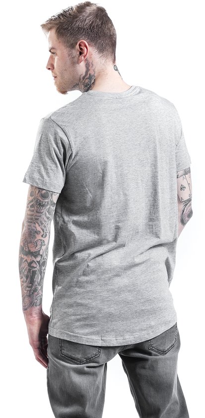 T-shirt long en forme Urban Classics TB638 Gris taille XL