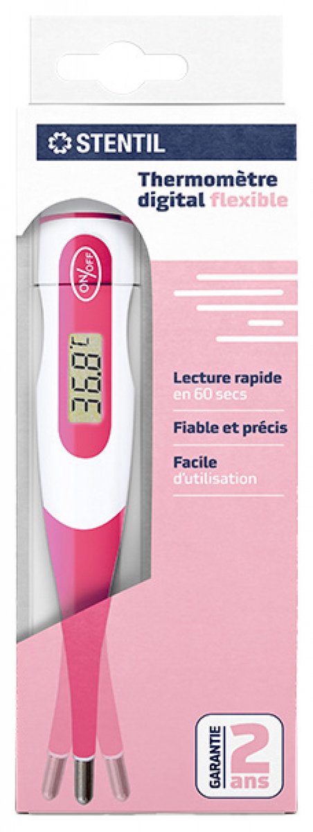 Stentil Flexibele Waterdichte Digitale Thermometer (Kleur : Roos)