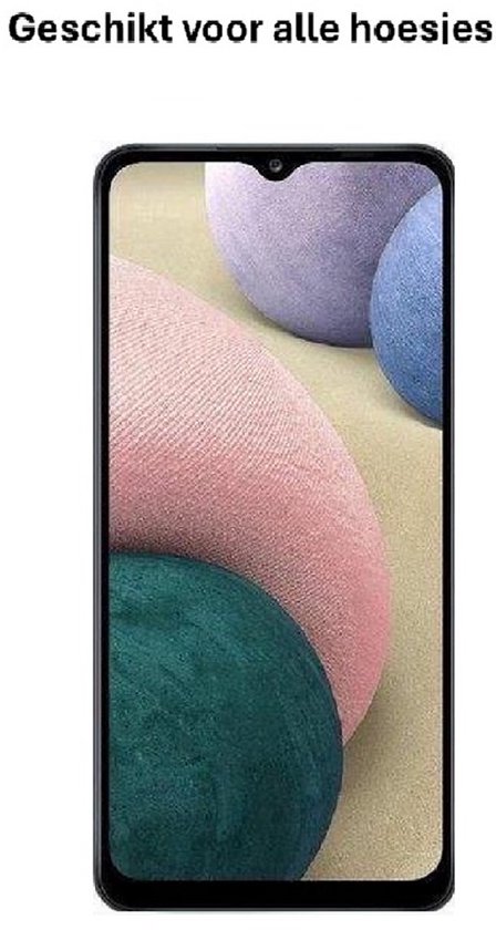 Schermprotector van gehard glas, geschikt voor alle hoesjes.