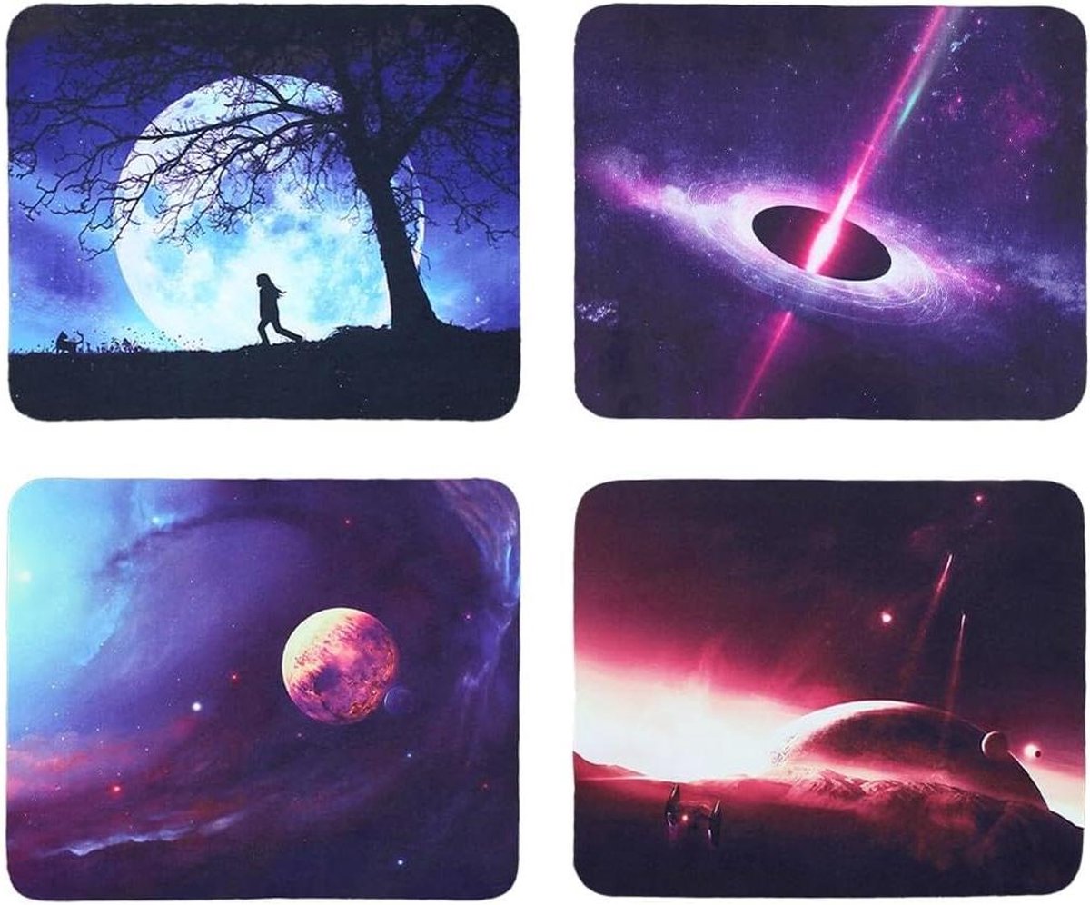 Allecto Plus - Set van 4 herbruikbare microvezel brillenpoetsdoeken - Ideaal voor brillen, camera lenzen en beeldschermen - 17 x 14 cm - Reinigingsdoekjes