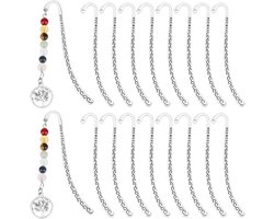 Allecto Premium - Bladwijzers in Tibetaanse stijl - Antiek zilver - 30 stuks - DIY bladwijzer haak met loops - Metalen carving - Voor studenten, leraren en boekliefhebbers