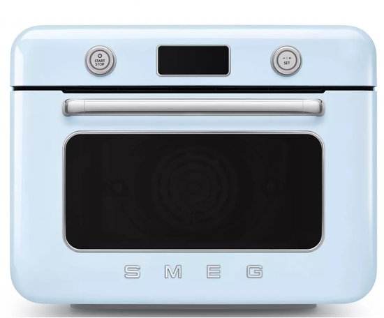 SMEG COF01PBEU – vrijstaande combi-stoomoven – pastelblauw – jaren 50 design