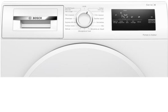Bosch Series 4 WTH8300DFR Sèche-linge Autonome Chargement frontal 8 kg A++ Wit