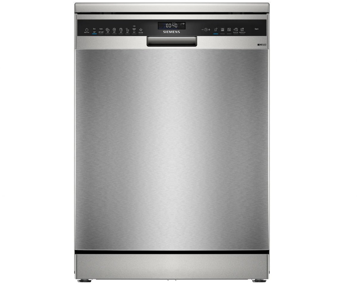 SIEMENS SN25EI11CE iQ500 vrijstaande vaatwasser - 14 couverts - Inductie - L60 cm - 42 dB - RVS grijs
